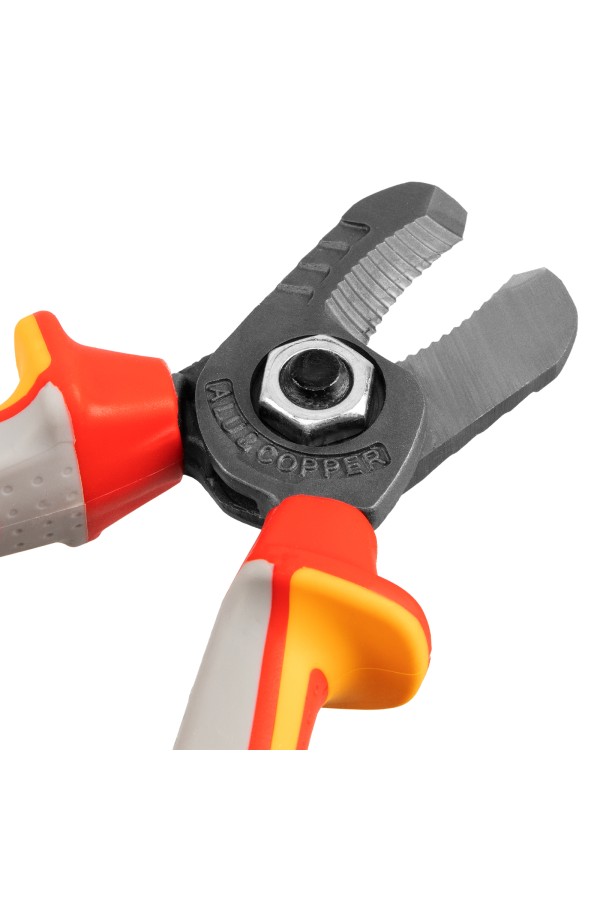 Кабелерез, диэлектрические рукоятки до 1000 В, трехкомпонентные рукоятки, 160 мм Gross