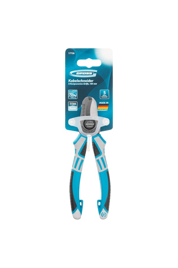 Кабелерез, трехкомпонентные рукоятки, 160 мм Gross