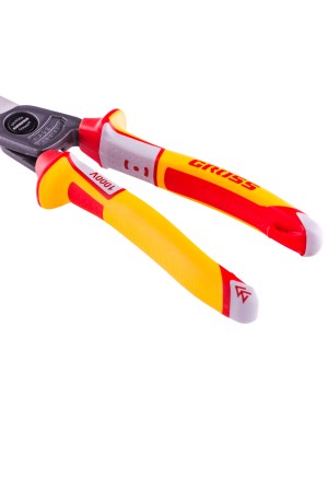 Кабелерез, диэлектрические рукоятки до 1000 В, трехкомпонентные рукоятки, 210 мм Gross