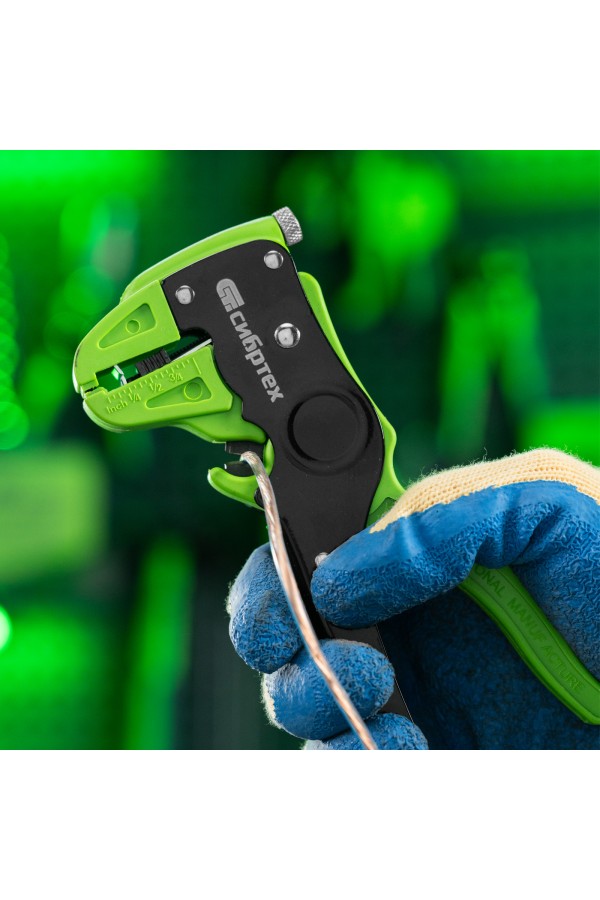 Щипцы для зачистки электропроводов, сечением: 0.2-3.5 мм2, функция обрезания проводов Сибртех