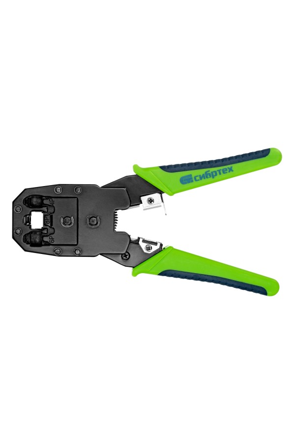 Клещи для обжима телефонных и компьютерных клемм 4P, 6P, 8P, функция обрезания проводов Сибртех