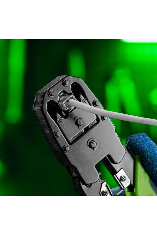 Клещи для обжима телефонных и компьютерных клемм 4P, 6P, 8P, функция обрезания проводов Сибртех