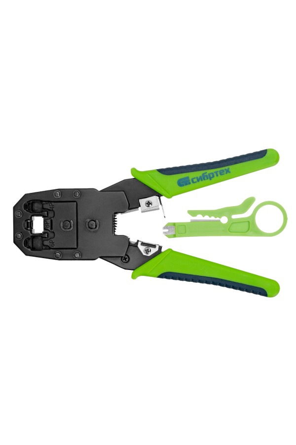 Клещи для обжима телефонных и компьютерных клемм 4P, 6P, 8P, функция обрезания проводов Сибртех