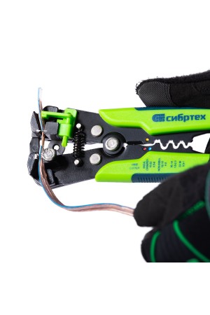 Щипцы для зачистки электропроводов, функция обрезания проводов Сибртех