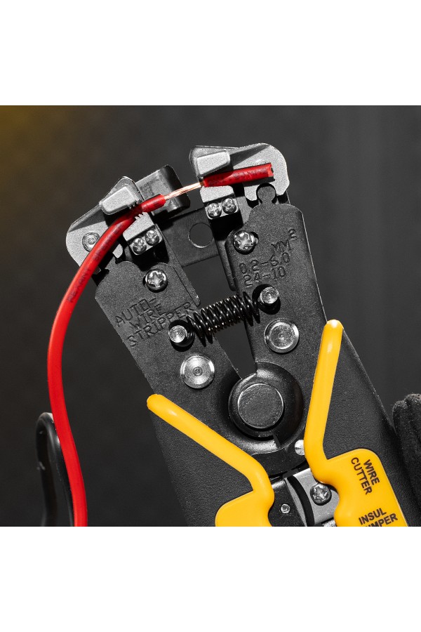 Щипцы для зачистки электропроводов 0,2-6 мм², функция обрезания проводов Denzel
