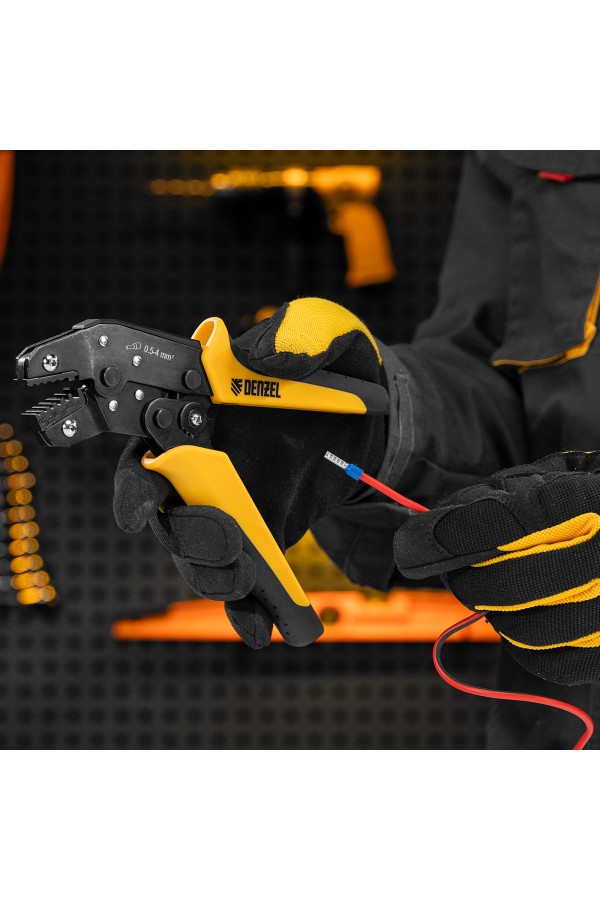 Клещи для обжима наконечников штыревых НШВ, НШВИ, НШВИ-2, 0,5-4 мм2 Denzel