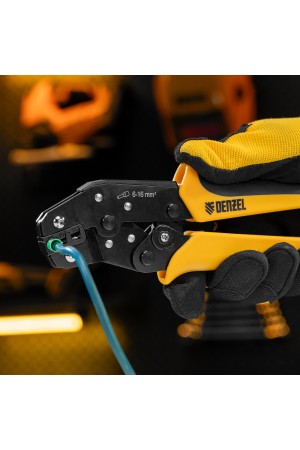 Клещи для обжима наконечников штыревых НШВ, НШВИ, НШВИ-2, 6-16 мм2 Denzel