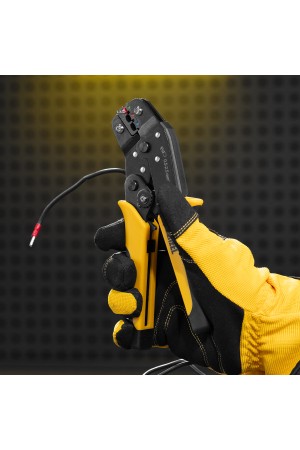 Клещи для обжима изолир. наконечников НКИ и НВИ, разъемов РПИ, гильз ГСИ, 0,5 - 2,5 мм2 Denzel