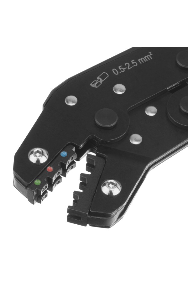 Клещи для обжима изолир. наконечников НКИ и НВИ, разъемов РПИ, гильз ГСИ, 0,5 - 2,5 мм2 Denzel