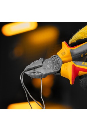 Бокорезы, диэлектрические рукоятки, до 1000 В, трехкомпонентные рукоятки, 160 мм Denzel