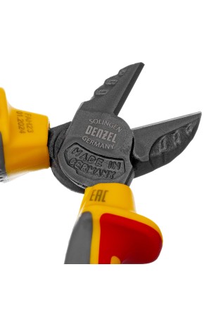 Бокорезы, диэлектрические рукоятки, до 1000 В, трехкомпонентные рукоятки, 160 мм Denzel