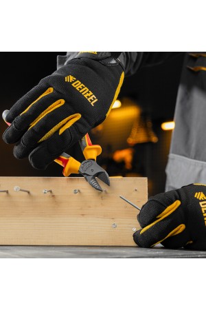 Бокорезы, диэлектрические рукоятки, до 1000 В, трехкомпонентные рукоятки, 180 мм Denzel