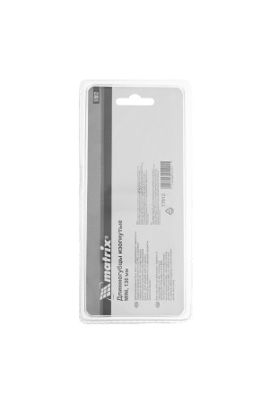 Длинногубцы изогнутые Mini, 130 мм, никелированные, авторазжим, двухкомпонентные рукоятки Matrix