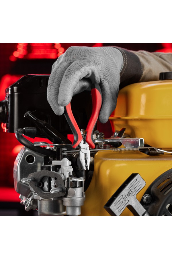 Плоскогубцы Mini, 130 мм, никелированные, авторазжим, двухкомпонентные рукоятки Matrix