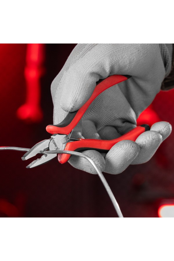 Плоскогубцы Mini, 130 мм, никелированные, авторазжим, двухкомпонентные рукоятки Matrix