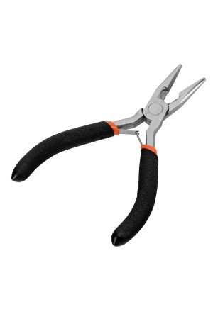 Длинногубцы прямые Mini, 130 мм, никелированные, авторазжим Sparta