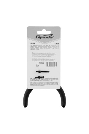 Длинногубцы изогнутые Mini, 130 мм, никелированные, авторазжим Sparta