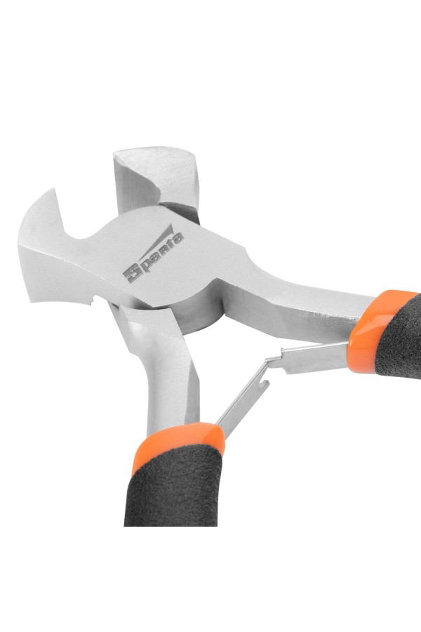 Кусачки торцевые Mini, 105 мм, никелированные, авторазжим Sparta