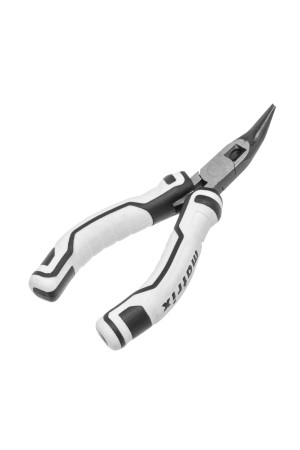 Длинногубцы Mini, 125 мм, изогнутые, авторазжим, Pro Matrix