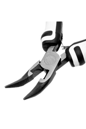 Длинногубцы Mini, 125 мм, изогнутые, авторазжим, Pro Matrix