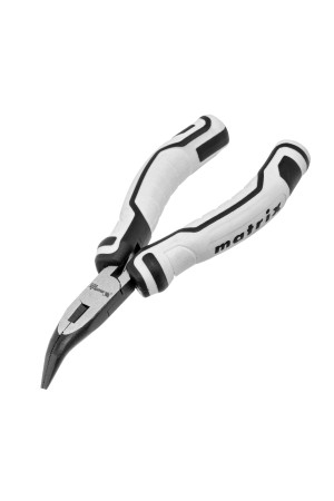 Длинногубцы Mini, 125 мм, изогнутые, авторазжим, Pro Matrix