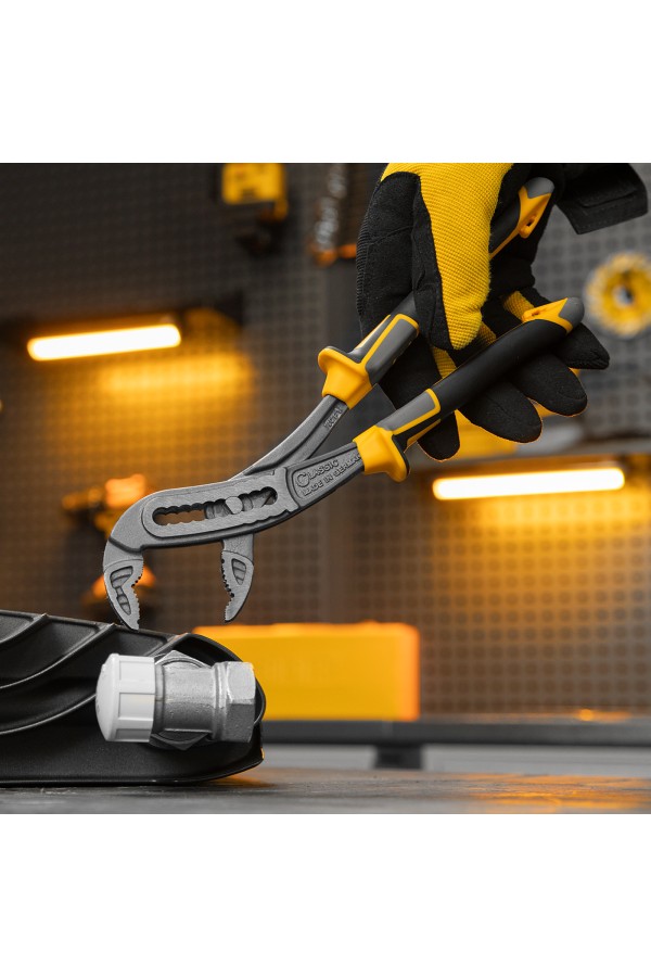 Клещи переставные, трехкомпонентные рукоятки 240 мм Denzel