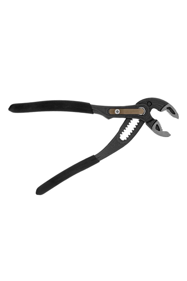 Клещи переставные, кнопочный механизм, обливные рукоятки, 180 мм Denzel