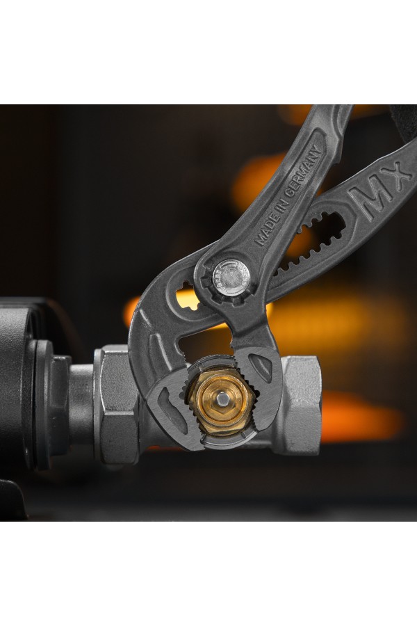 Клещи переставные, кнопочный механизм, обливные рукоятки, 250 мм Denzel