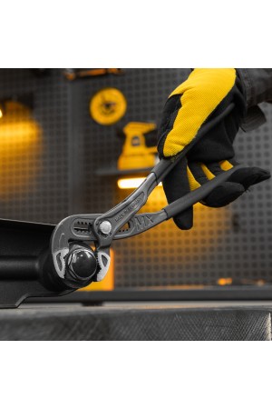 Клещи переставные, кнопочный механизм, обливные рукоятки, 250 мм Denzel