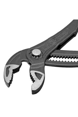 Клещи переставные, кнопочный механизм, обливные рукоятки, 300 мм Denzel