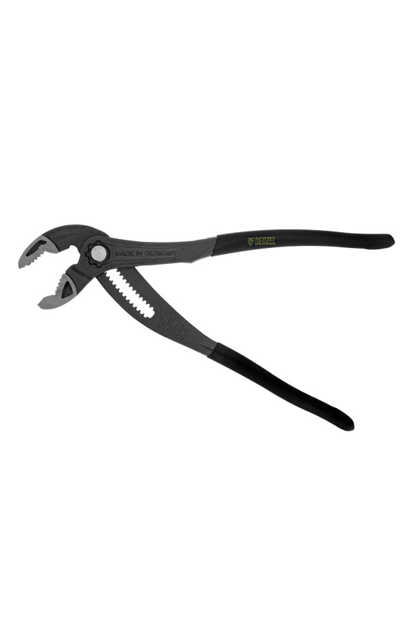 Клещи переставные, кнопочный механизм, обливные рукоятки, 300 мм Denzel