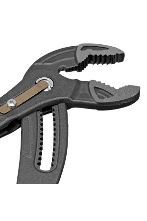 Клещи переставные, кнопочный механизм, обливные рукоятки, 300 мм Denzel