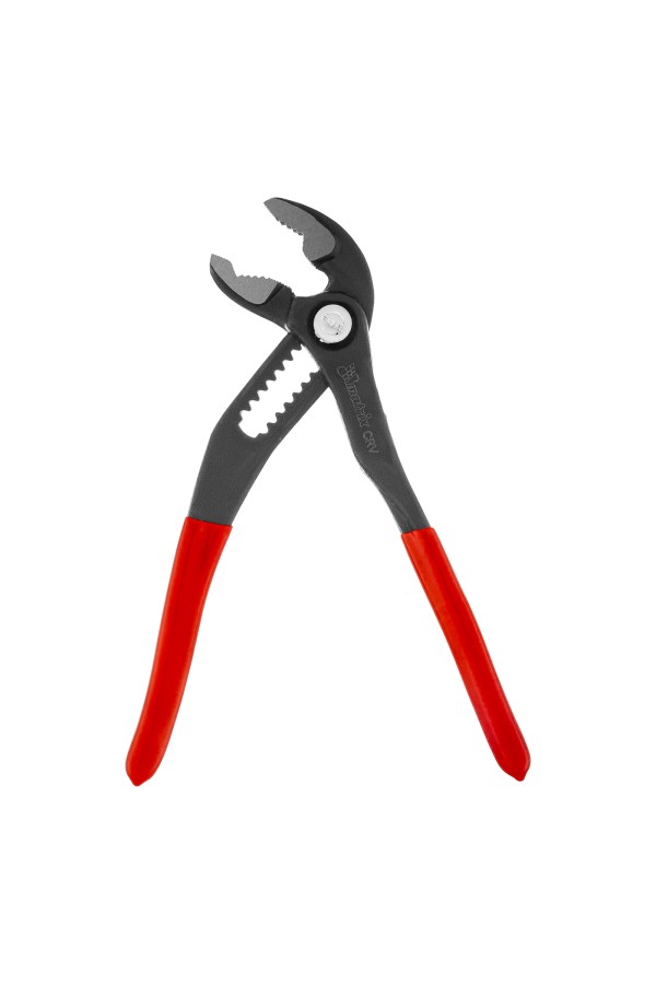 Клещи переставные 180 мм, кнопочный механизм, хром-ванадий, обливные рукоятки Matrix