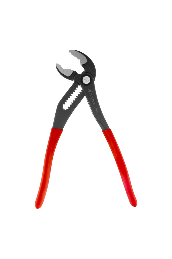 Клещи переставные 250 мм, кнопочный механизм, хром-ванадий, обливные рукоятки Matrix