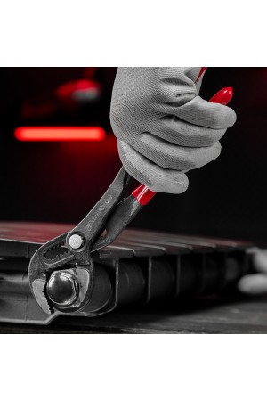 Клещи переставные 300 мм, кнопочный механизм, хром-ванадий, обливные рукоятки Matrix