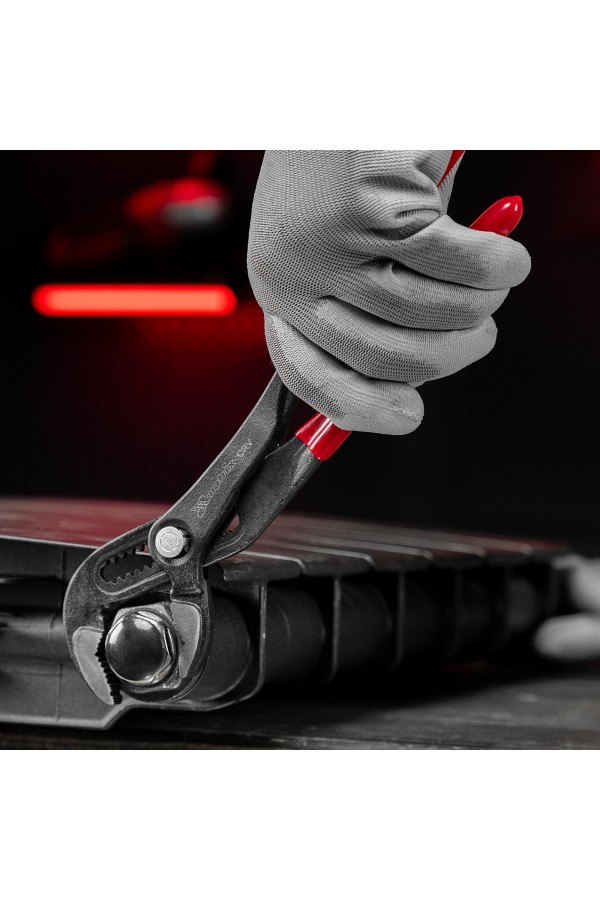 Клещи переставные 300 мм, кнопочный механизм, хром-ванадий, обливные рукоятки Matrix