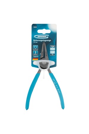 Съемник, 175 мм, для внешних стопорных колец (19-60 мм), прямые губки (разжим) Gross