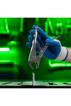 Зажим ручной, полукруглый захват, 180 мм// Сибртех