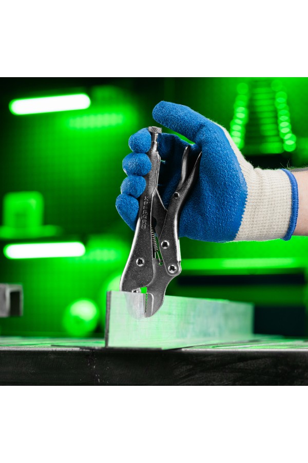 Зажим ручной, усиленный, плоский захват, 180 мм Сибртех