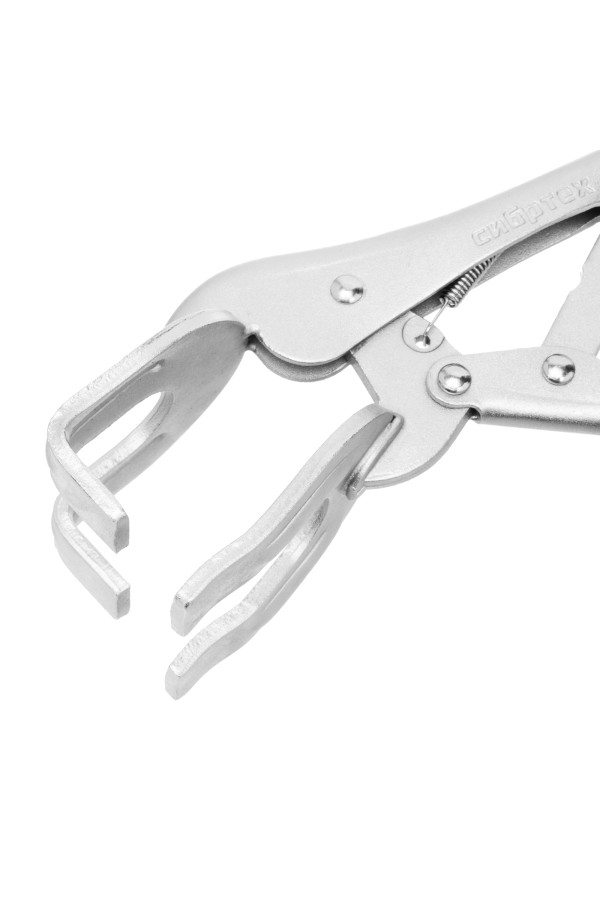 Зажим ручной, двойной, точечная фиксация, 225 мм Сибртех