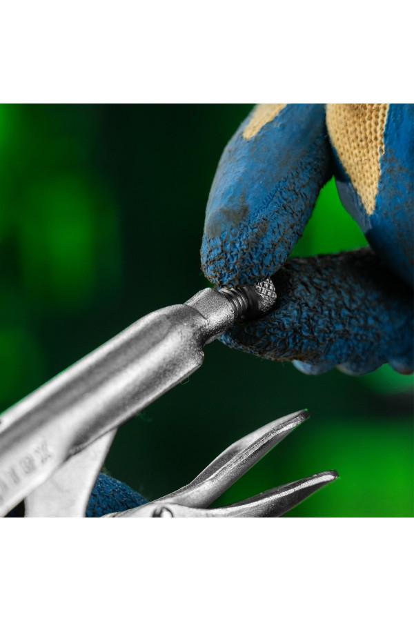 Зажим ручной, двойной, точечная фиксация, 225 мм Сибртех