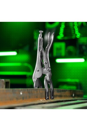 Зажим ручной, двойной, точечная фиксация, 225 мм// Сибртех