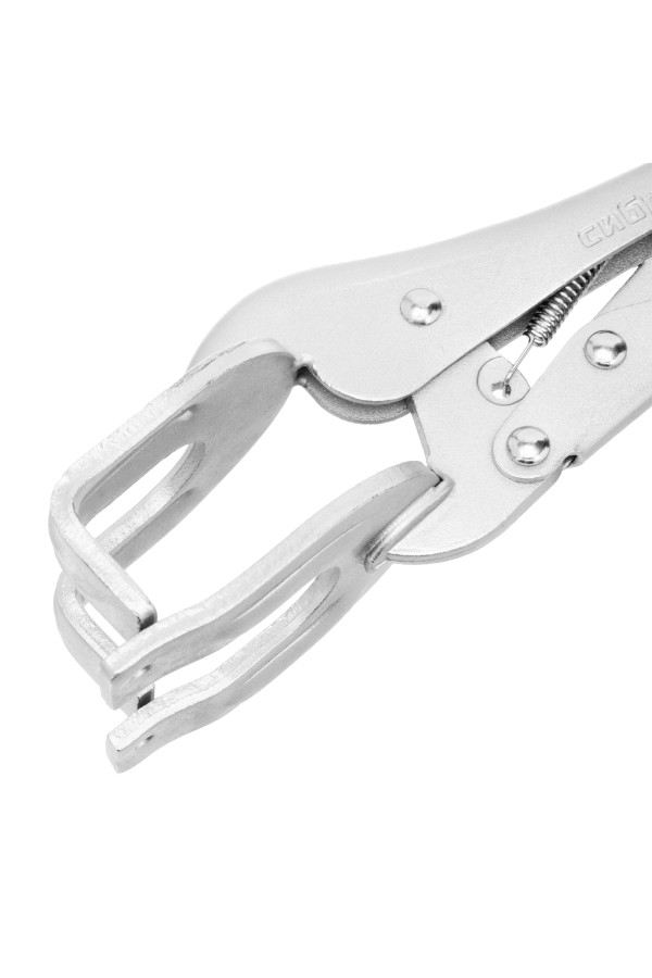 Зажим ручной, двойной, точечная фиксация, 225 мм Сибртех