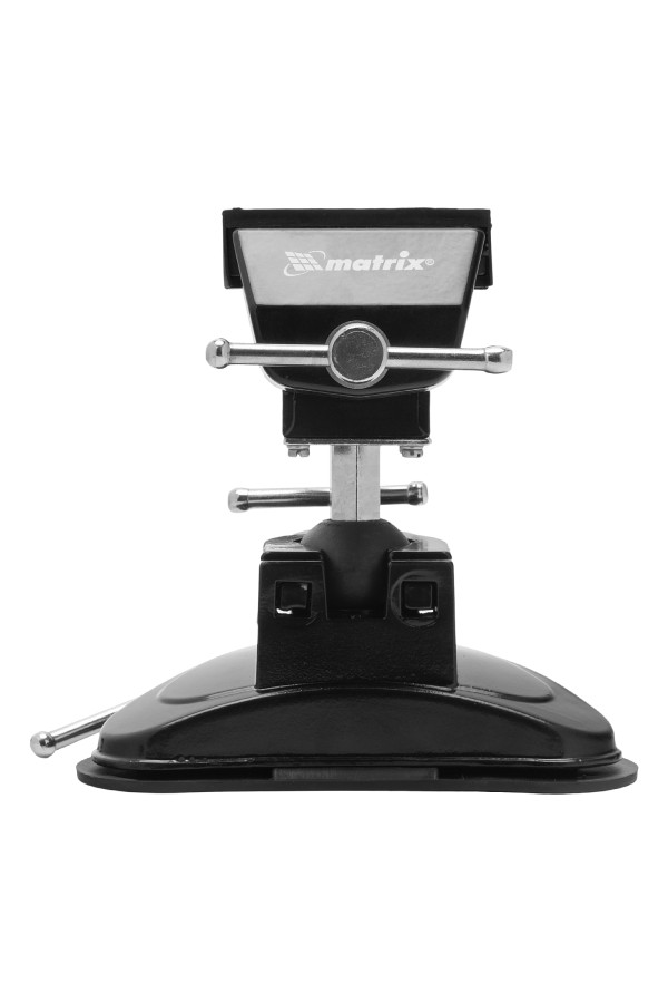 Тиски настольные, резиновая вакуумная присоска, шарнирный механизм, ширина рабочих губок 70 мм Matrix