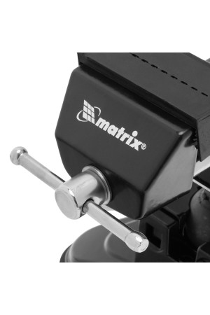 Тиски настольные, резиновая вакуумная присоска, шарнирный механизм, ширина рабочих губок 70 мм Matrix