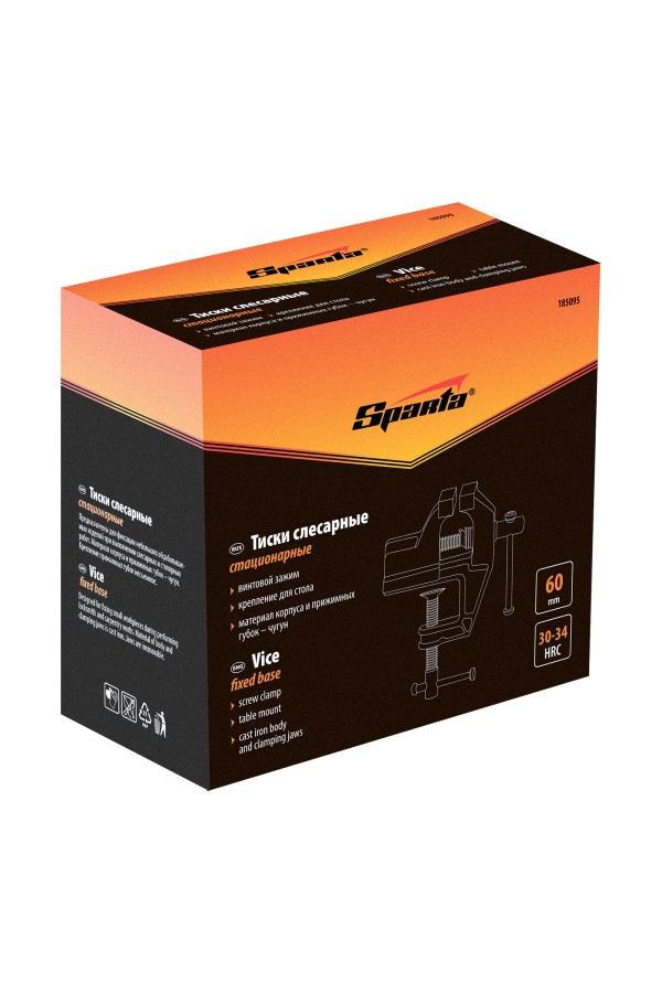 Тиски, 60 мм, крепление для стола Sparta