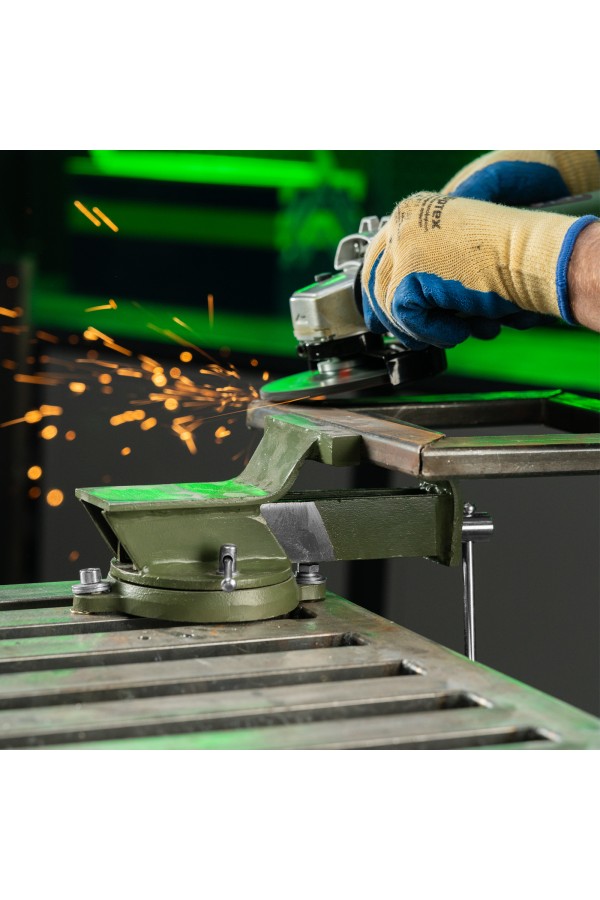 Тиски слесарные, 100 мм, стальные, поворотные Сибртех