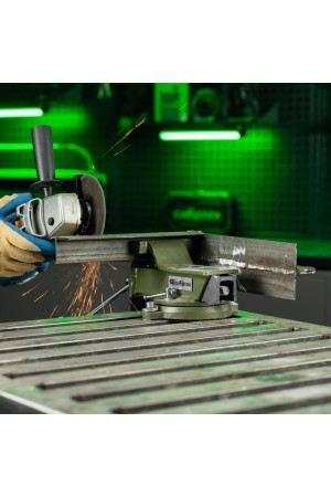 Тиски слесарные, 100 мм, стальные, поворотные// Сибртех