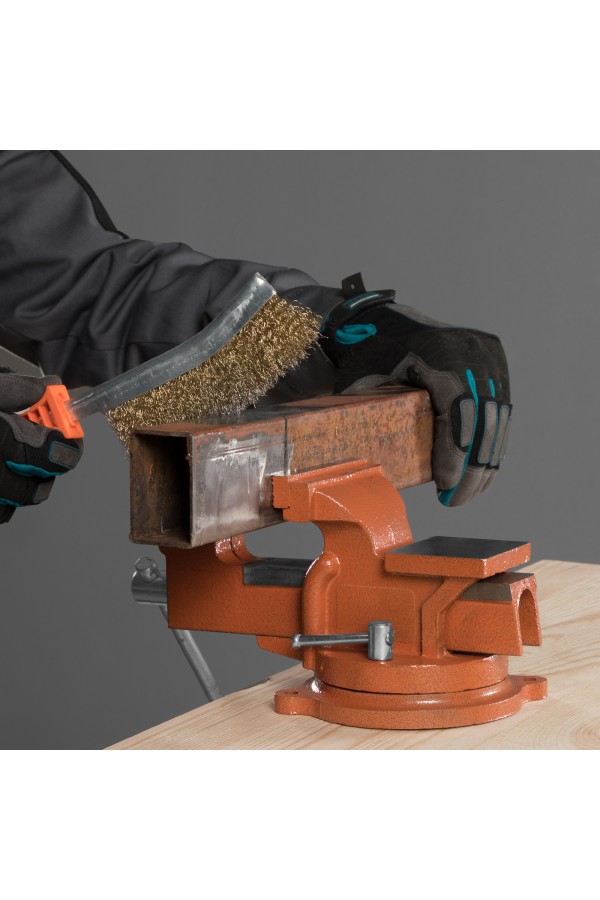 Тиски слесарные, 100 мм, поворотные, с наковальней Sparta