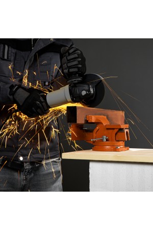 Тиски слесарные, 125 мм, поворотные, с наковальней Sparta